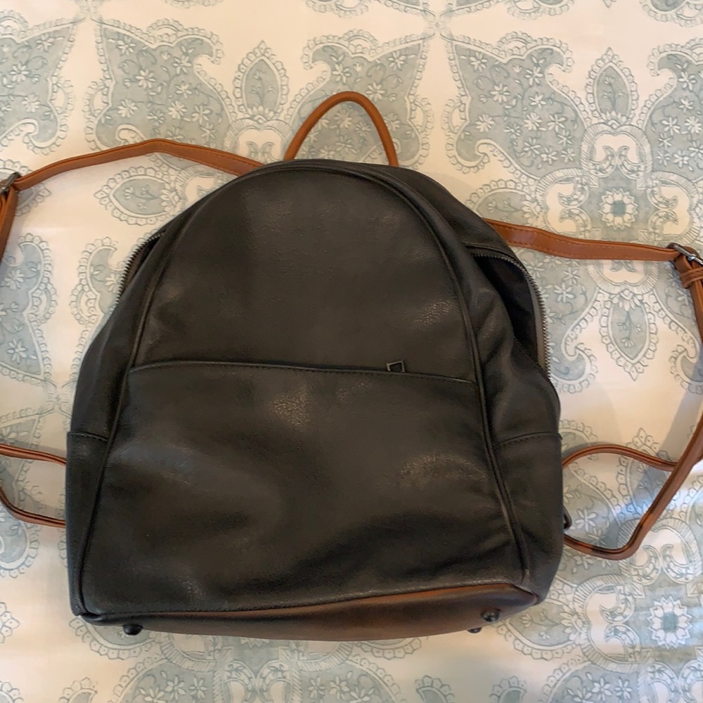 Leather backpack